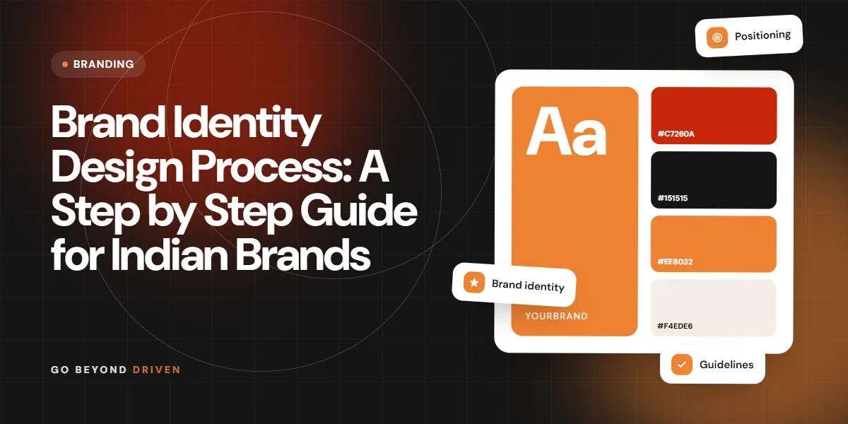 Designer sketching logo concepts during the brand identity design process