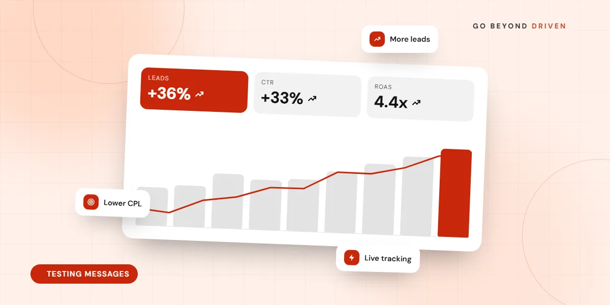 Founder testing two landing page headlines to validate positioning