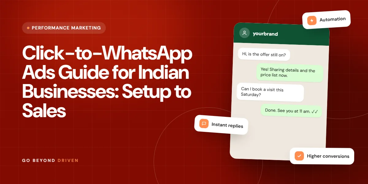 Click-to-WhatsApp ads guide for Indian businesses