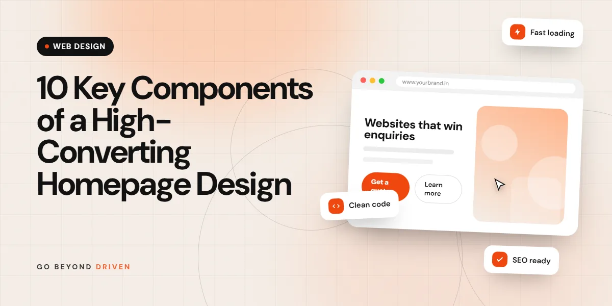 10 key components of a high-converting homepage design