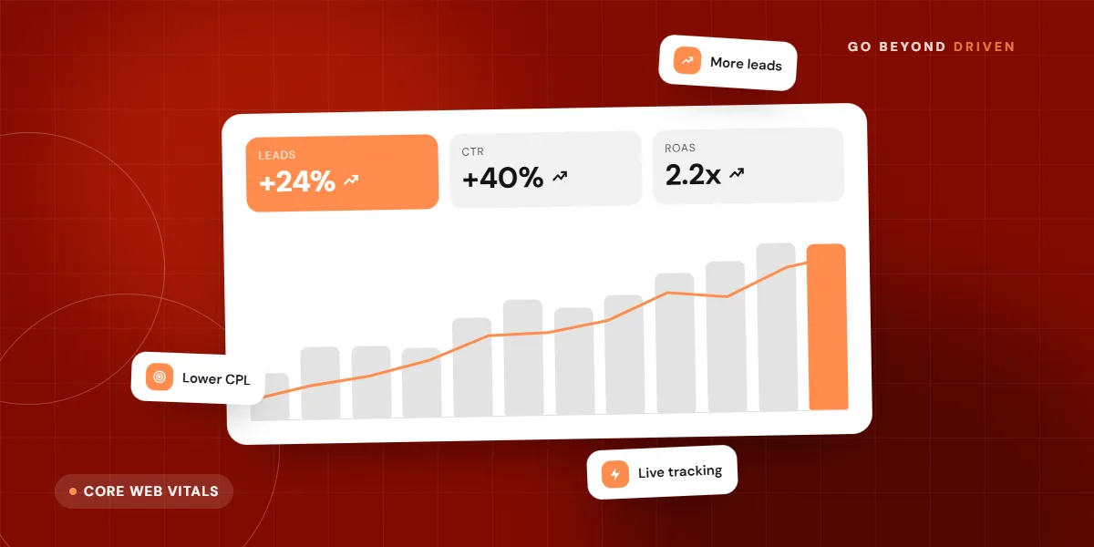 Core Web Vitals scores for LCP, INP and CLS on a mobile page