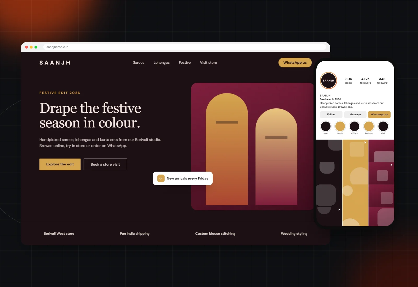 Saanjh Ethnic Studio case study by Go Beyond Driven