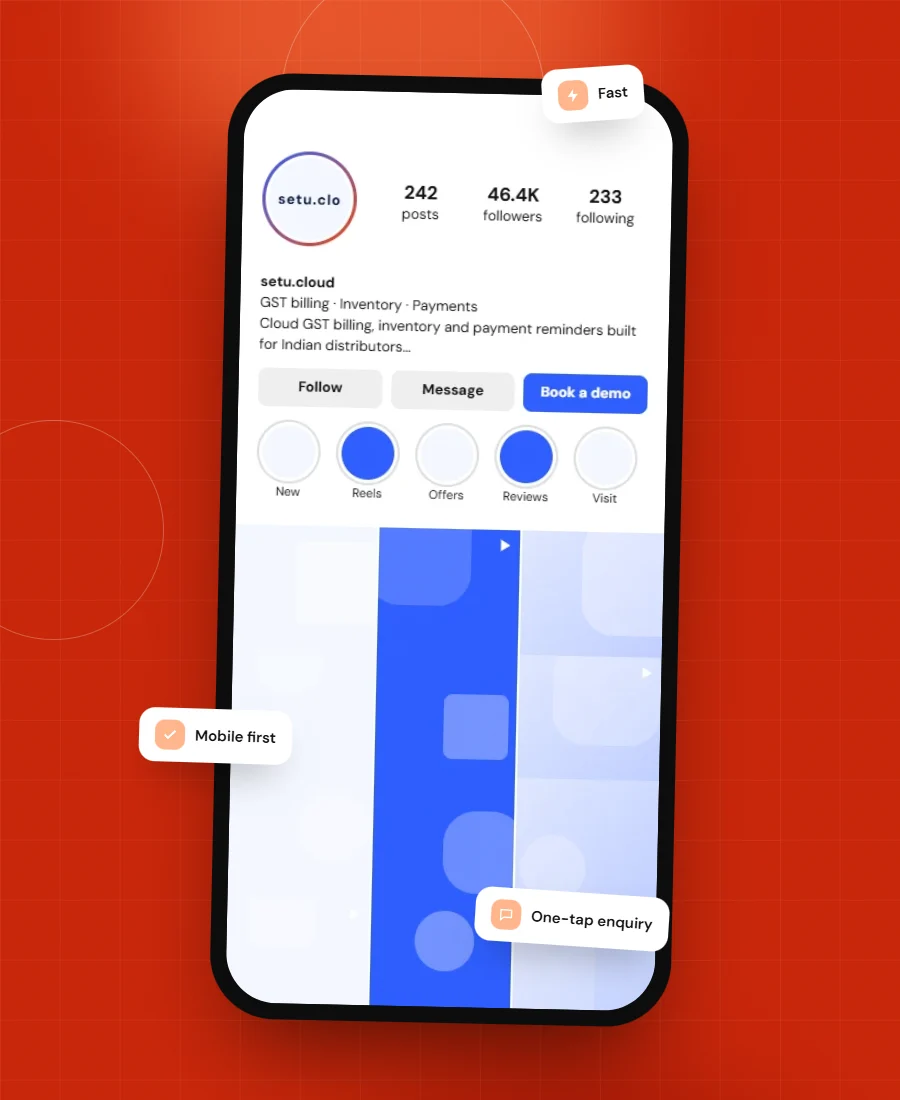 Setu Cloud mobile experience