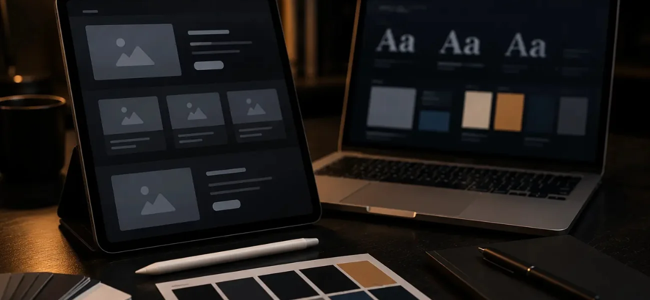 brand identity and website user experience design