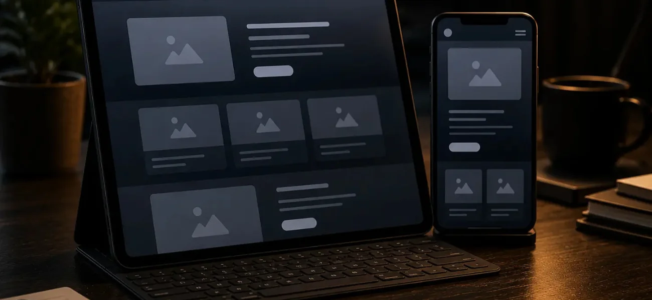Mobile responsive business website design