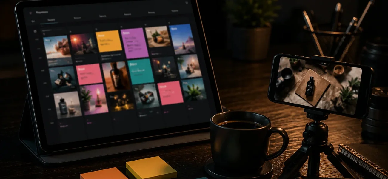 reviewing social media calendar performance