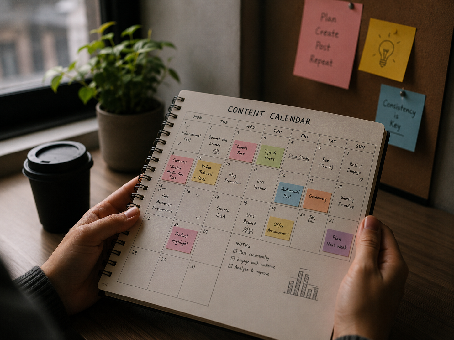 Building a social media content calendar