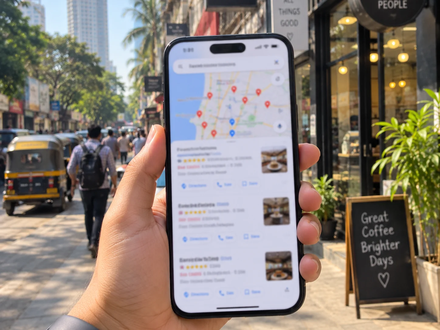 On-page SEO optimization and local search rankings