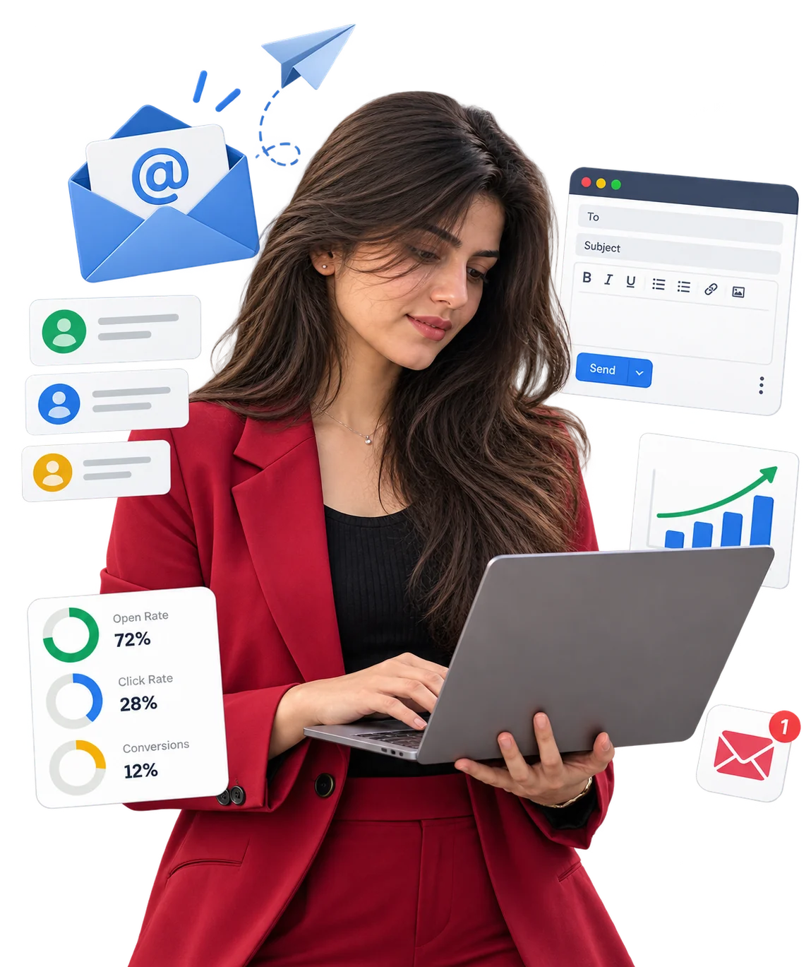 Email marketing dashboard and campaign analytics